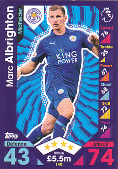 Marc Albrighton Leicester City 2016/17 Topps Match Attax #140